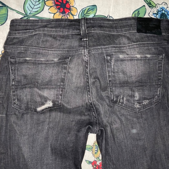 Denim & Supply Ralph Lauren Distressed Skinny Jeans Black Size 30 - Picture 3 of 12